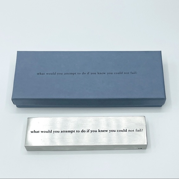 Vilmain & Klinger Other - Motivational Pewter Paperweight Signed "v + k" for Vilmain + Klinger